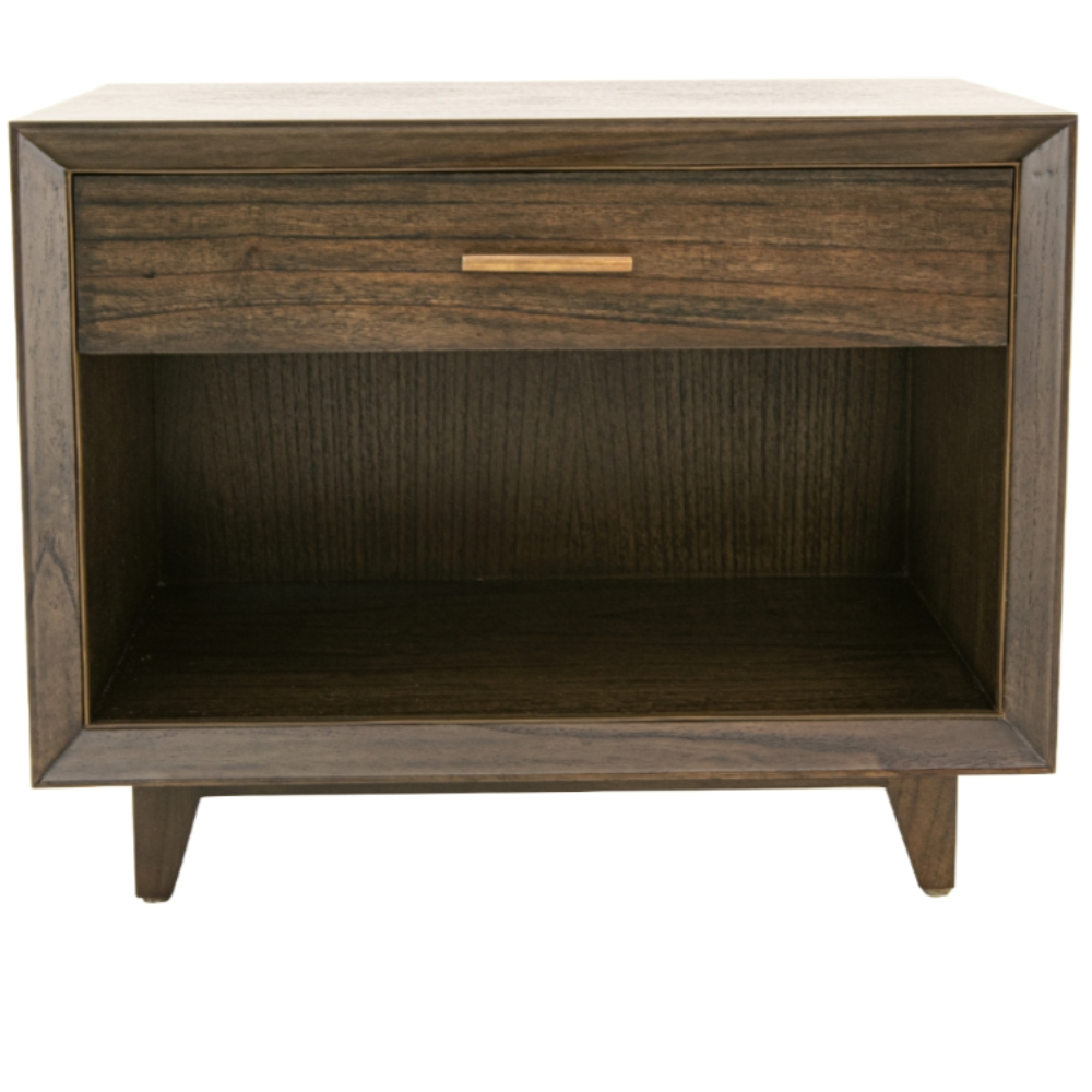 LEANAN WIDE BEDSIDE CABINET-Renaissance Design Studio