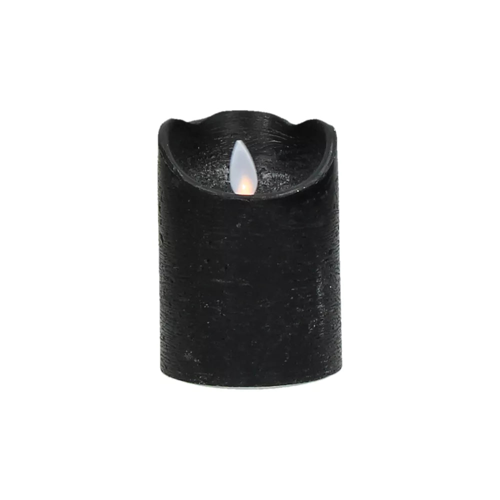 Led candle with timer synthetic  7 x 10cm