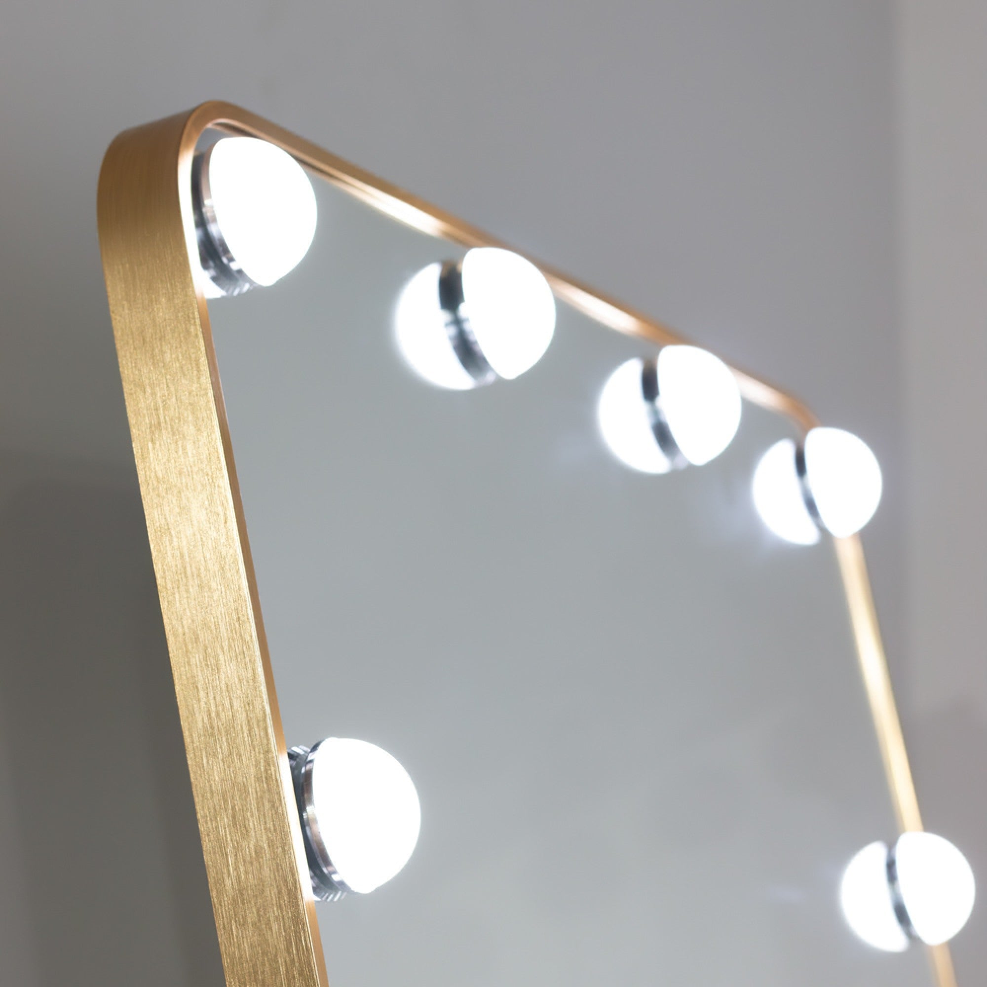 Led Modena Cheval Bulb mirror gold trim 160 x 50 cm SALE offer .-Renaissance Design Studio