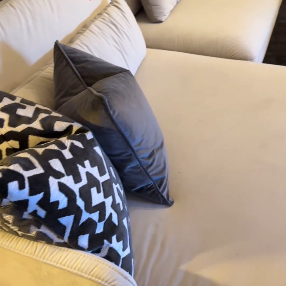 Lela Modular Bespoke Sofa with extra wide seats and chaise and USB port reduced  this week