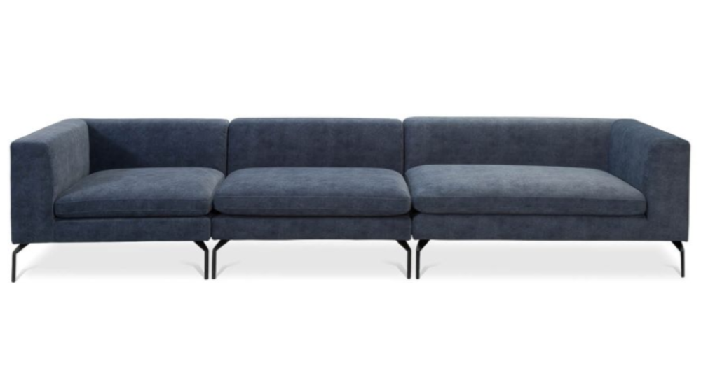 Lela Modular Bespoke Sofa with extra wide seats and chaise and USB port reduced  this week