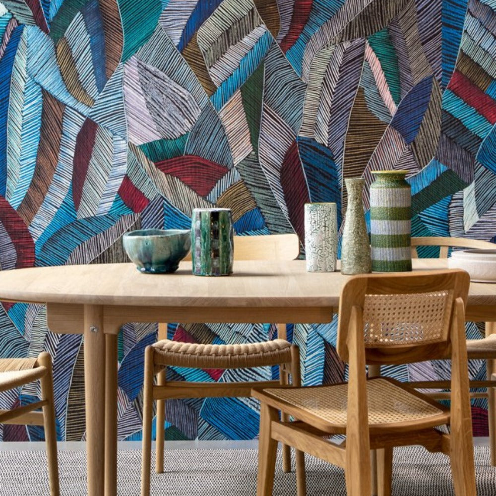 Les Tricots Chintz Designer Wallpaper By Arte-Renaissance Design Studio