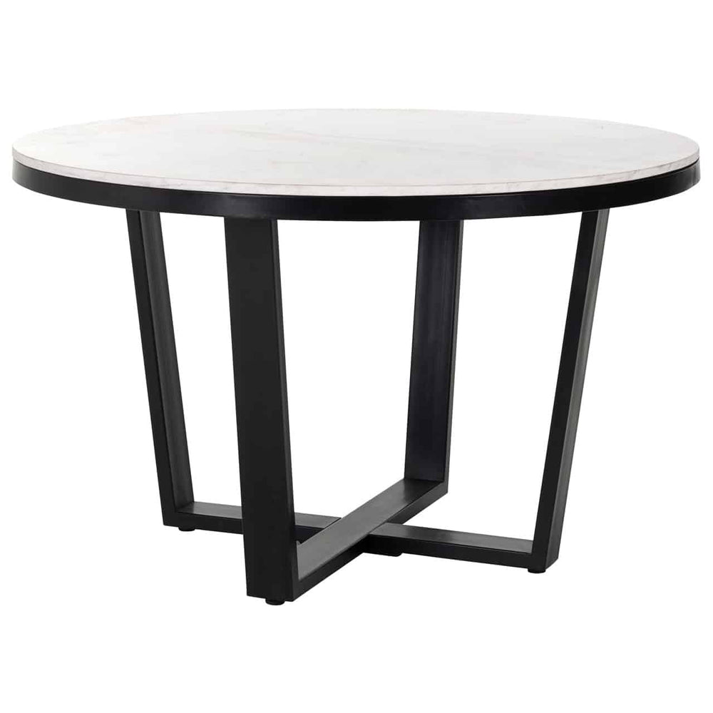Lexi round marble dining table 130cm
