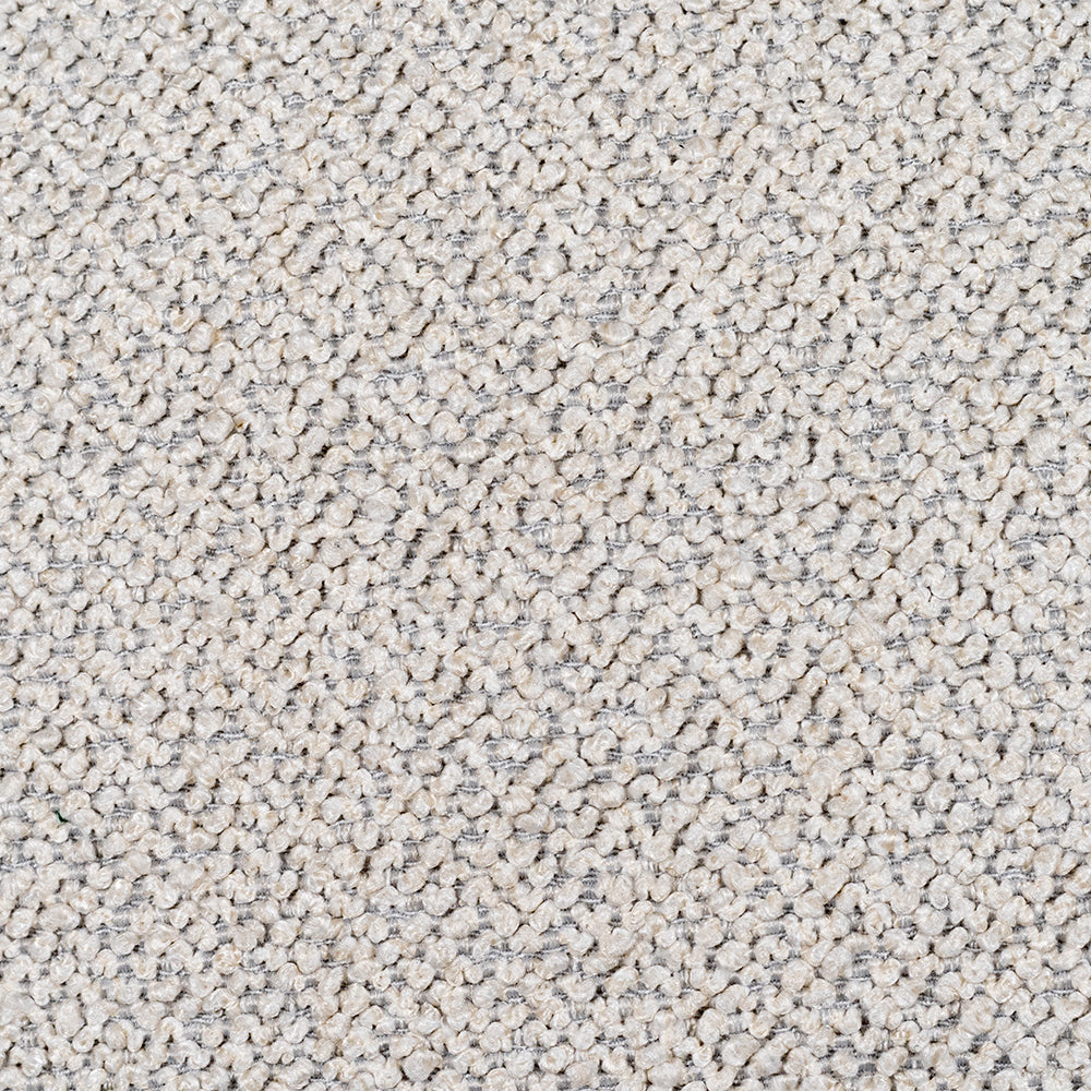 Leyla Boucle feather filled Cushion in 3 Sizes Taupe piping