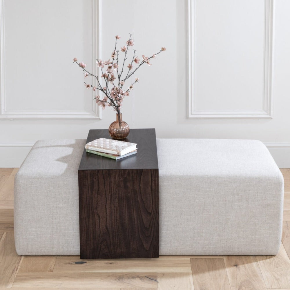 Liberty foot Stool with table overlay custom made-Renaissance Design Studio