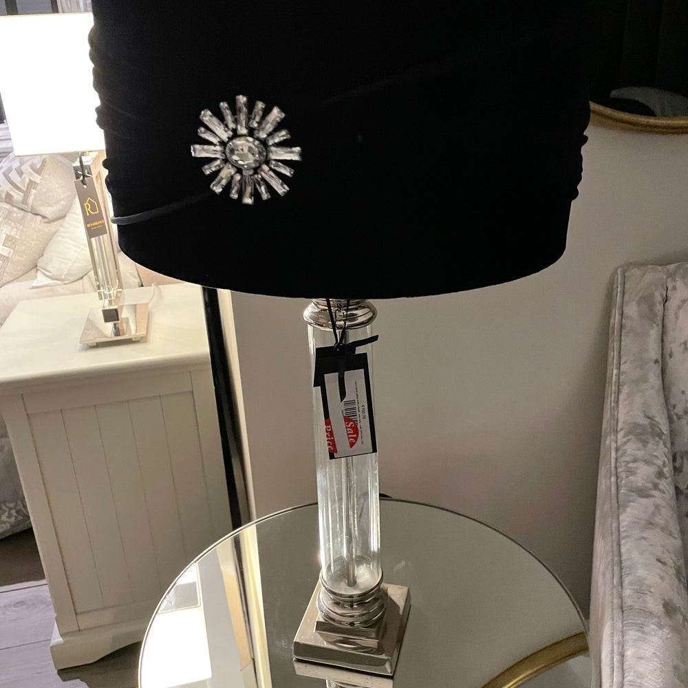 Libra lamp glass with shade  one only  was 399 now 160