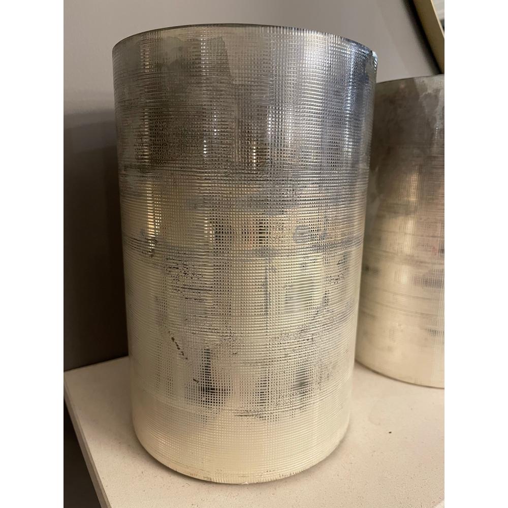 Libra large glass hurricane vase-Renaissance Design Studio