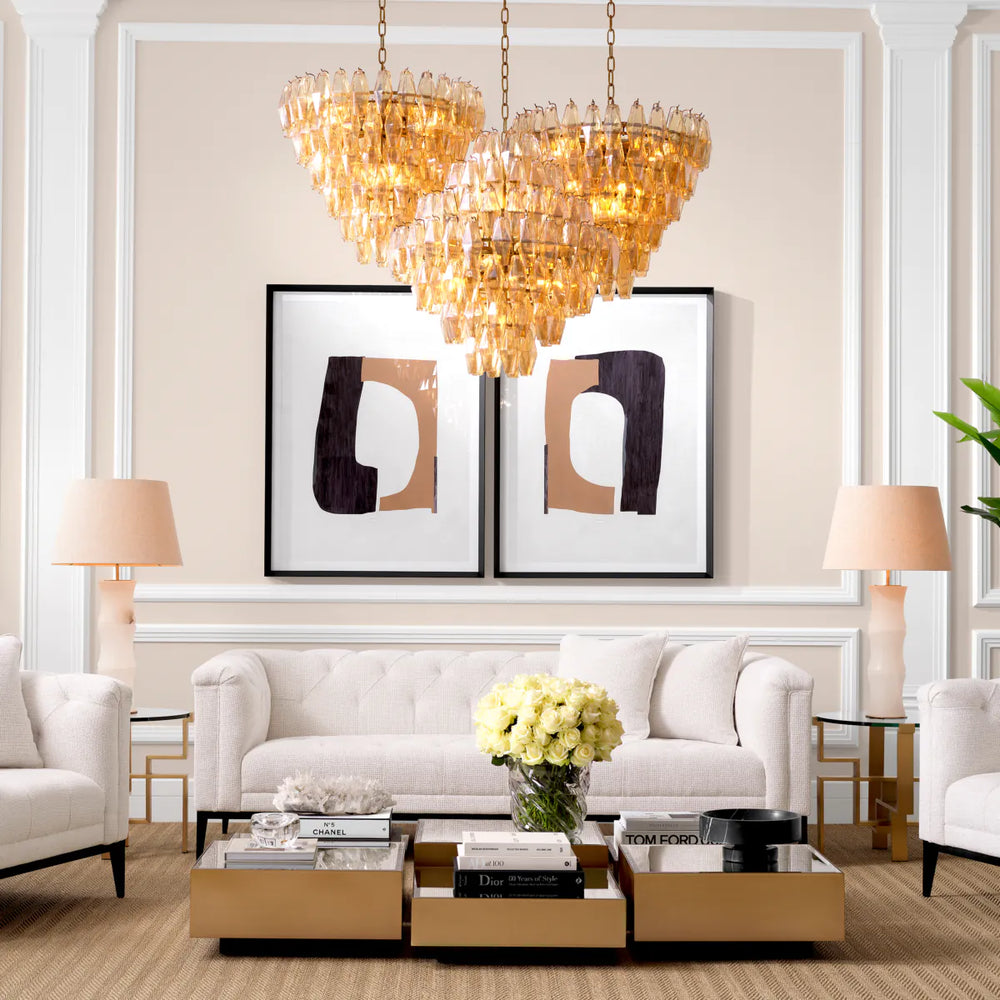 Limited edition abstract wall art  Cardboard Cutouts. Set of 2  by Eichholtz