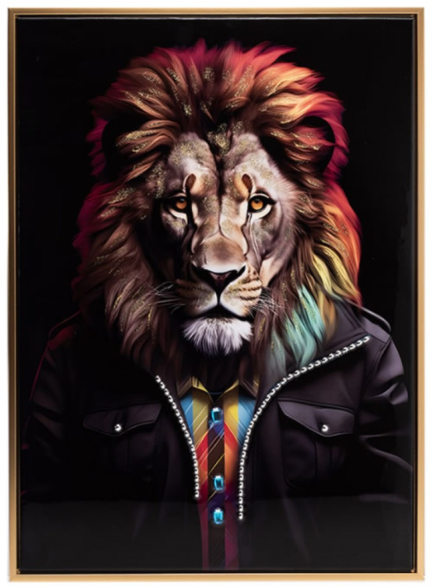 Lion Portrait picture-Renaissance Design Studio