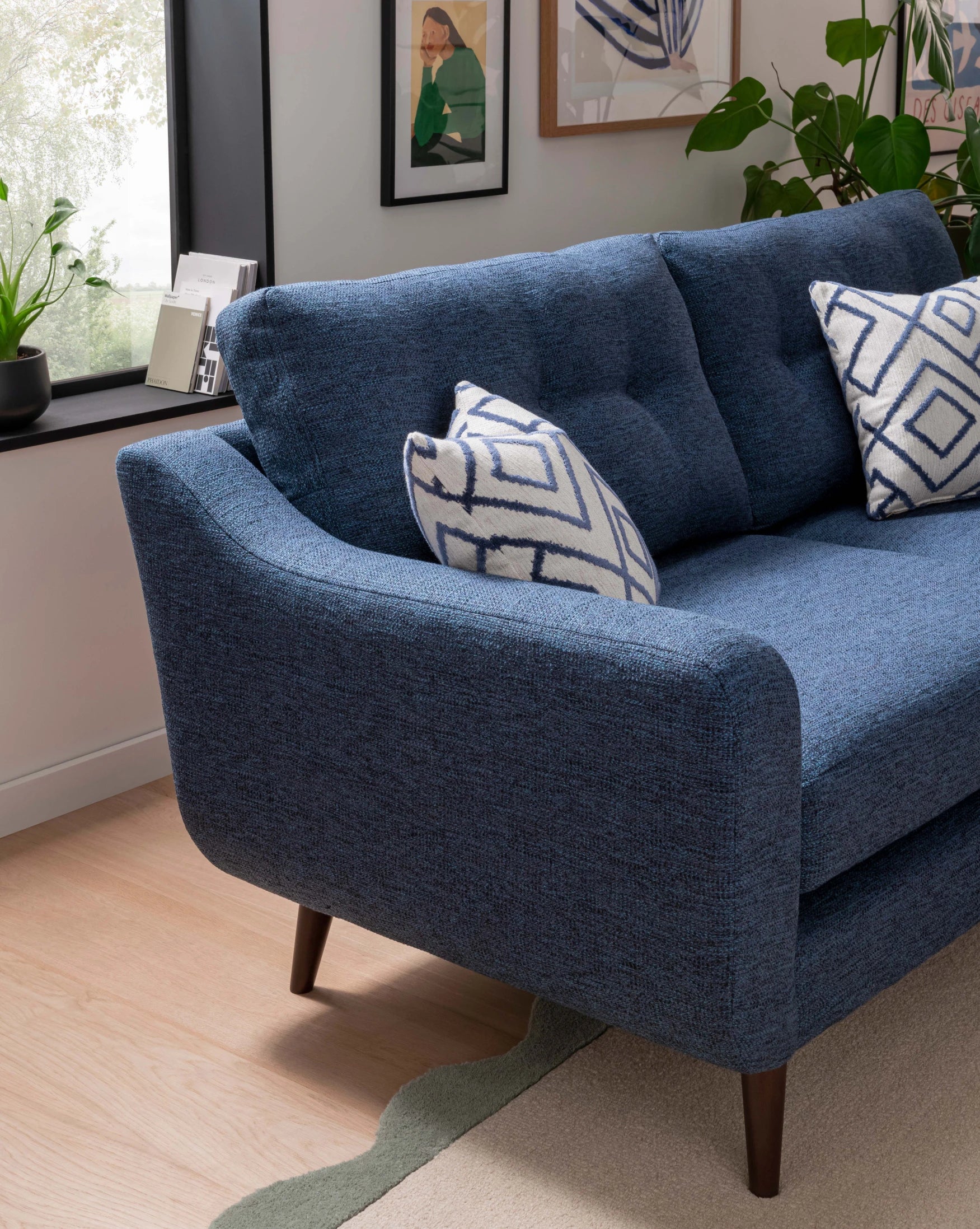 Lisbon compact lounger chaise sofa by Whitemeadow-Chaise sofa-Renaissance Design Studio