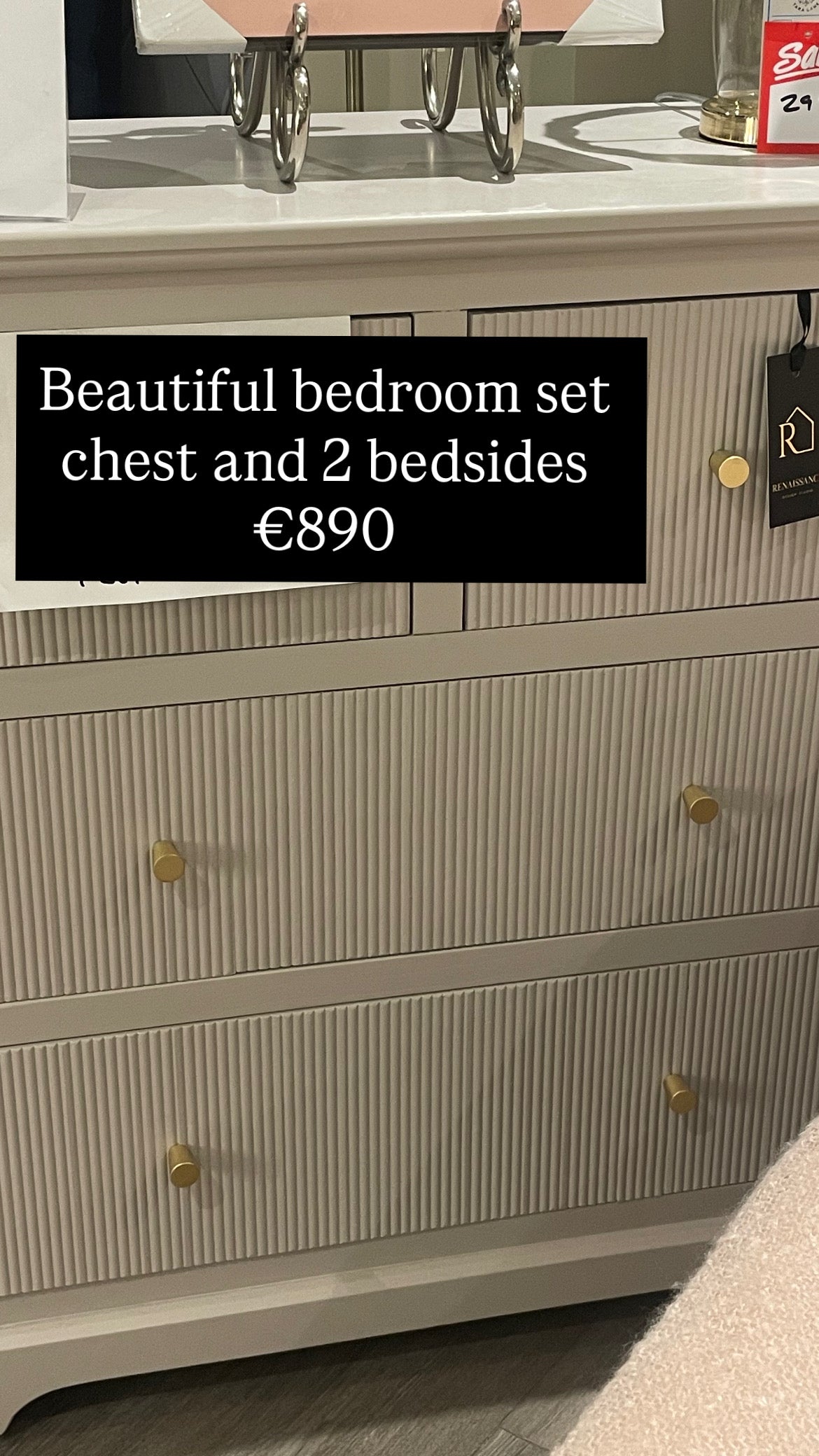 London 2 drawer bedside cabinet. locker and chest reduced ! New reduced price !-Renaissance Design Studio