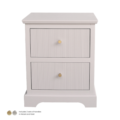 London 2 drawer bedside cabinet.  locker reduced !