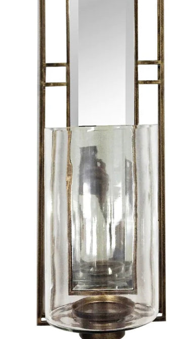Lorenzo mirror with integrated sconce ( sold out )-Renaissance Design Studio