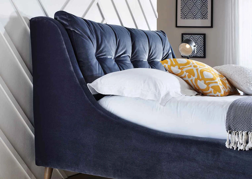 Louis Custom ultra modern styling  handmade bed w delicious curves Price from €1475