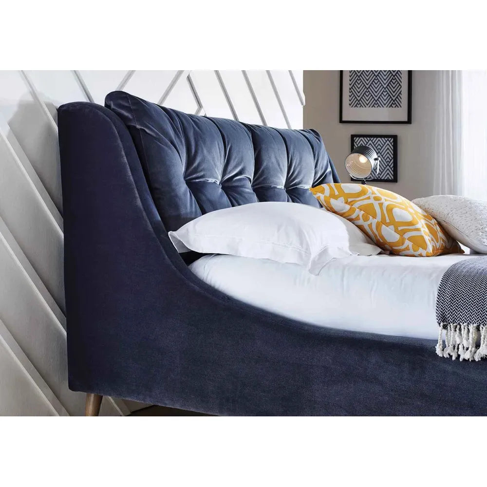 Louis Custom ultra modern styling handmade bed w delicious curves Price from €1475-Renaissance Design Studio