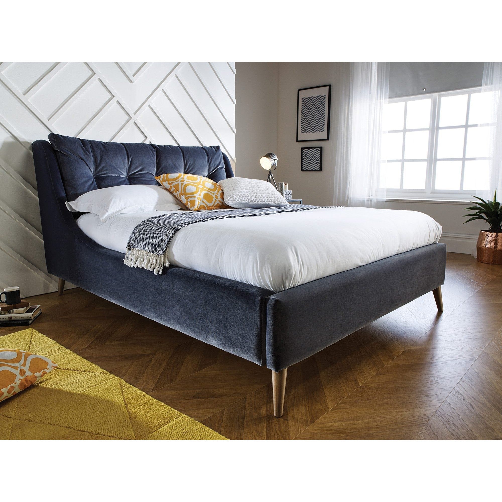 Louis Custom ultra modern styling handmade bed w delicious curves Price from €1475-Renaissance Design Studio