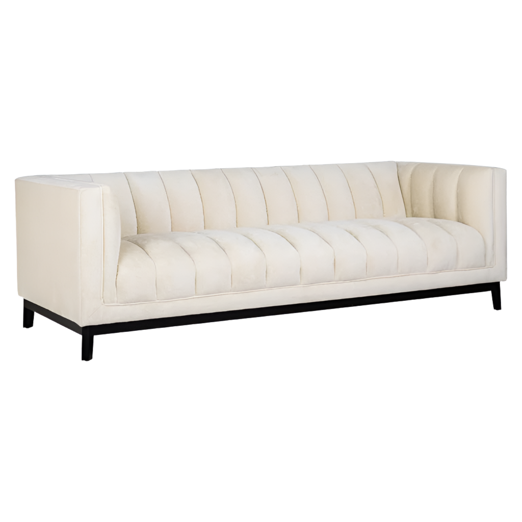 Lounge sofa white Beauty with plinth-Sofa-Renaissance Design Studio