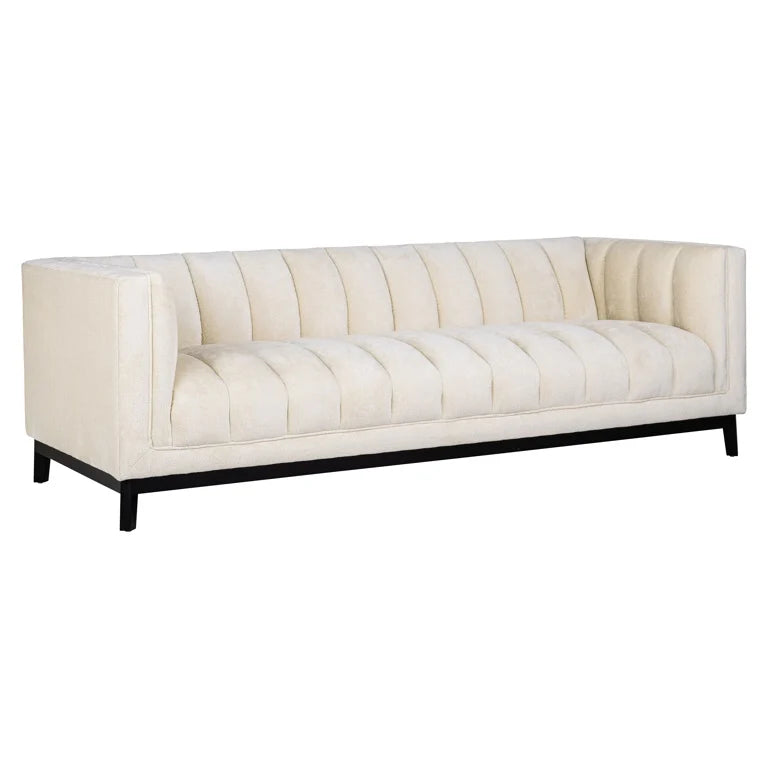 Lounge sofa white Beauty with plinth-Renaissance Design Studio