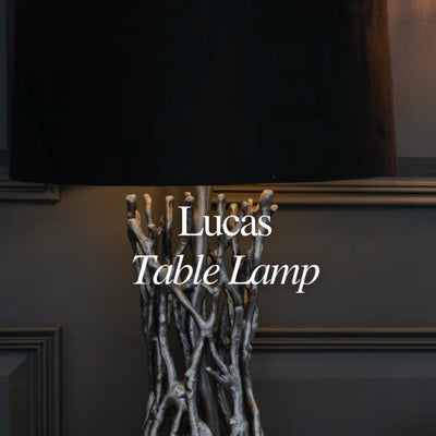 Lucas table lamp complete with shade