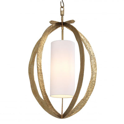 Luciano Hammered bronze Chandelier by Eichholtz