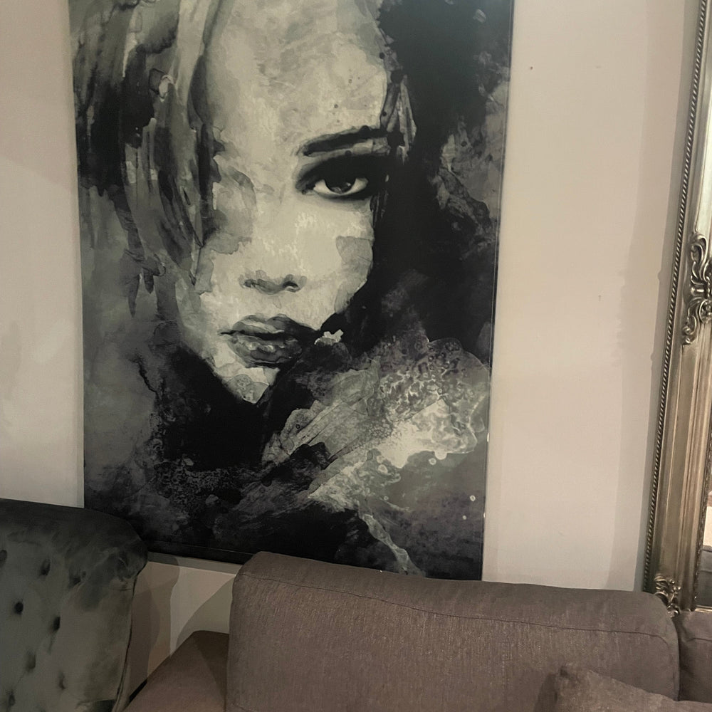 Lucy sketched lady Portrait Wall Hanging reduced