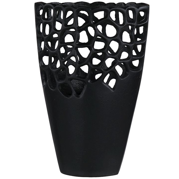 Luvelle Black Vase-Home Accessories-Renaissance Design Studio
