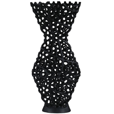 Luvelle Geo Black Vase