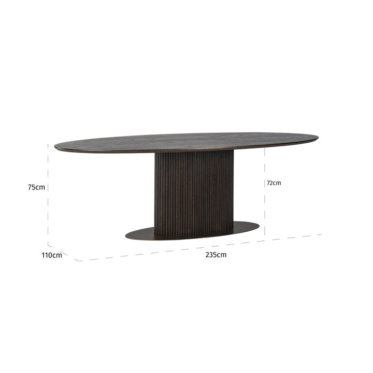 Lux Oval Table available in 2 sizes