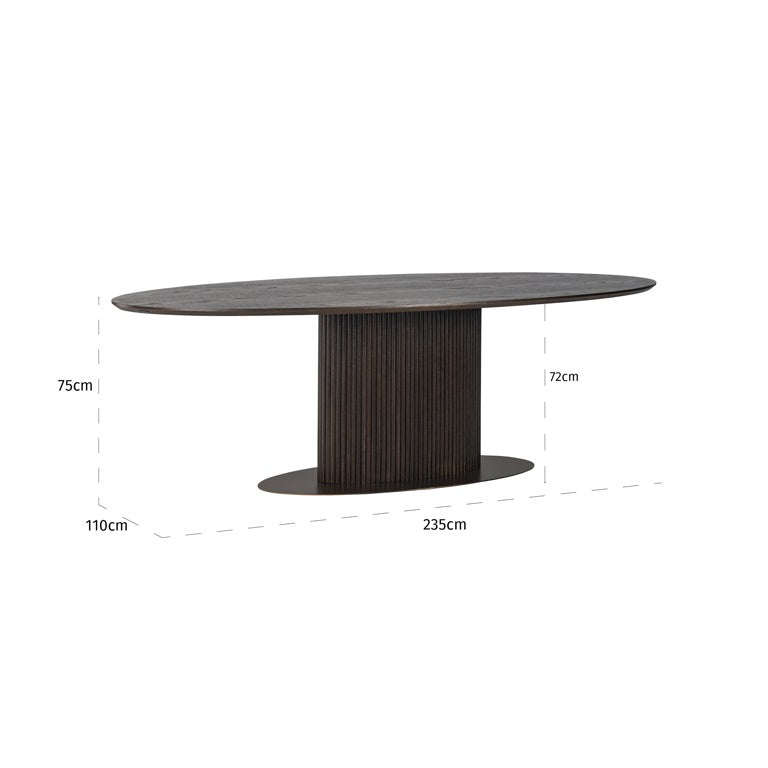 Lux Oval Table available in 2 sizes-Renaissance Design Studio