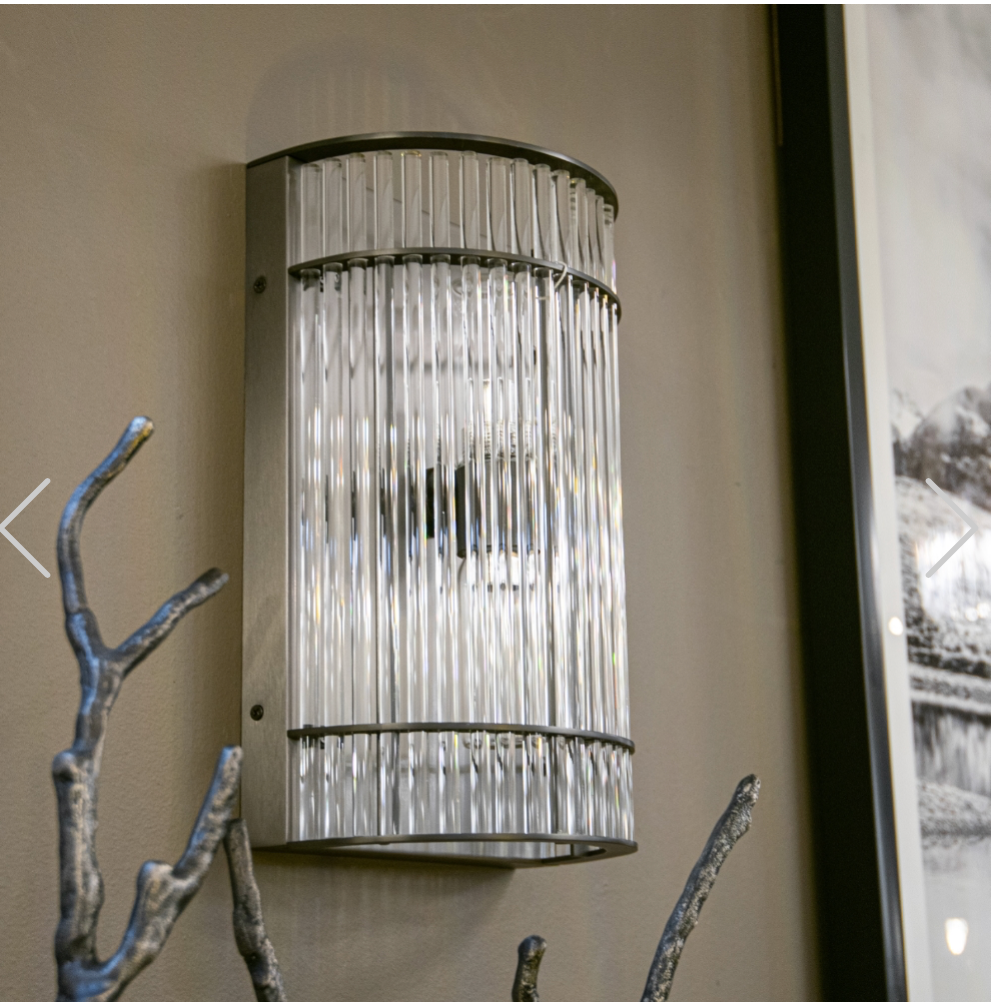 Macy Wall Light Nickel - Reduced Price-Wall Light-Renaissance Design Studio