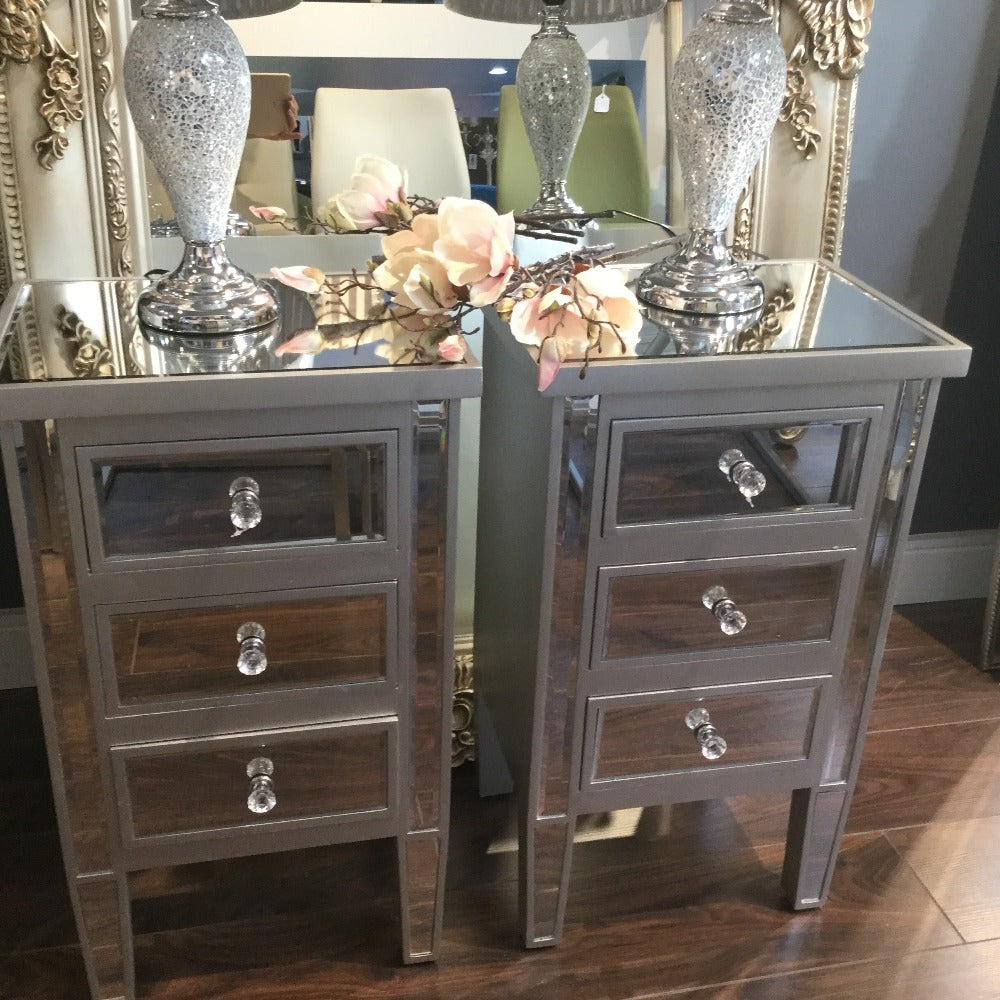Maguire Mirrored bedside cabinet Clearance offer