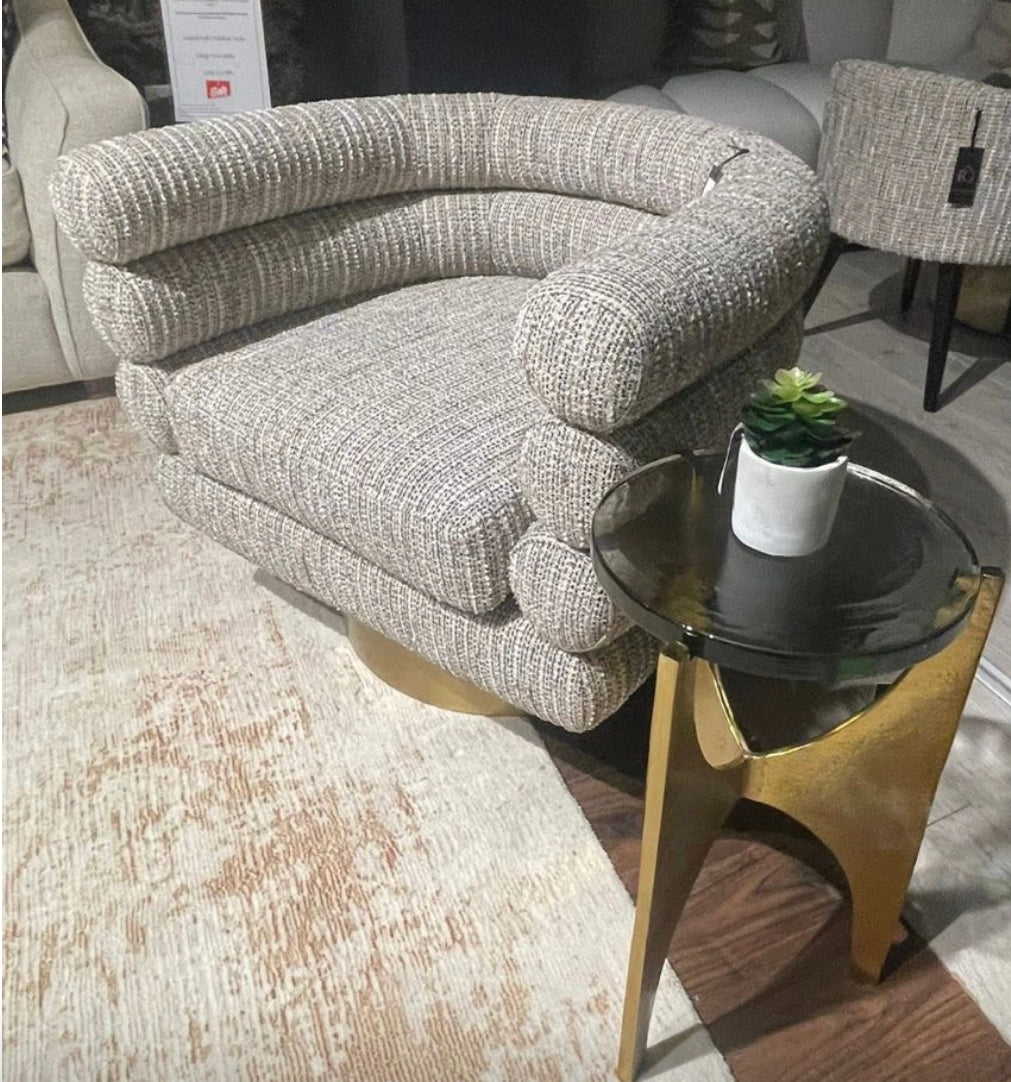 Maguire swivel armchair by Eichholtz. last one Outlet Deal save 30%-Renaissance Design Studio