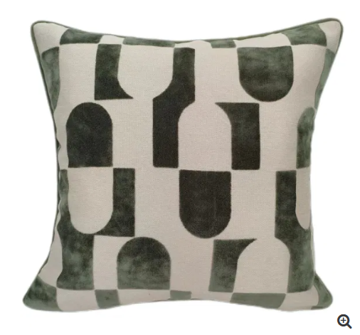 Malini Chillpill sage cushion-Renaissance Design Studio