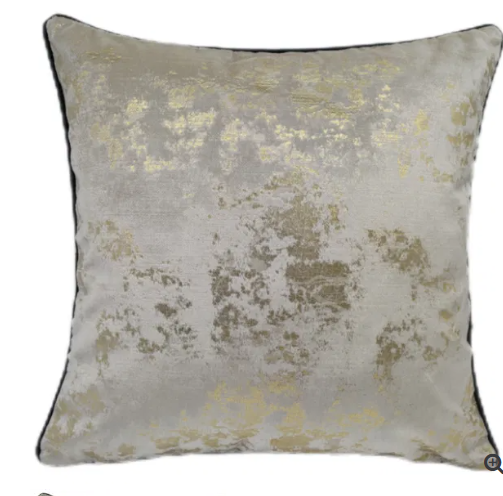 Malini Spoiltrotten Gold Cushion L 59 x 59cm-Renaissance Design Studio