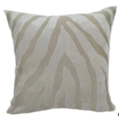 Malini Zebedeedodah Ivory Cushion M 43 x 43cm-Renaissance Design Studio