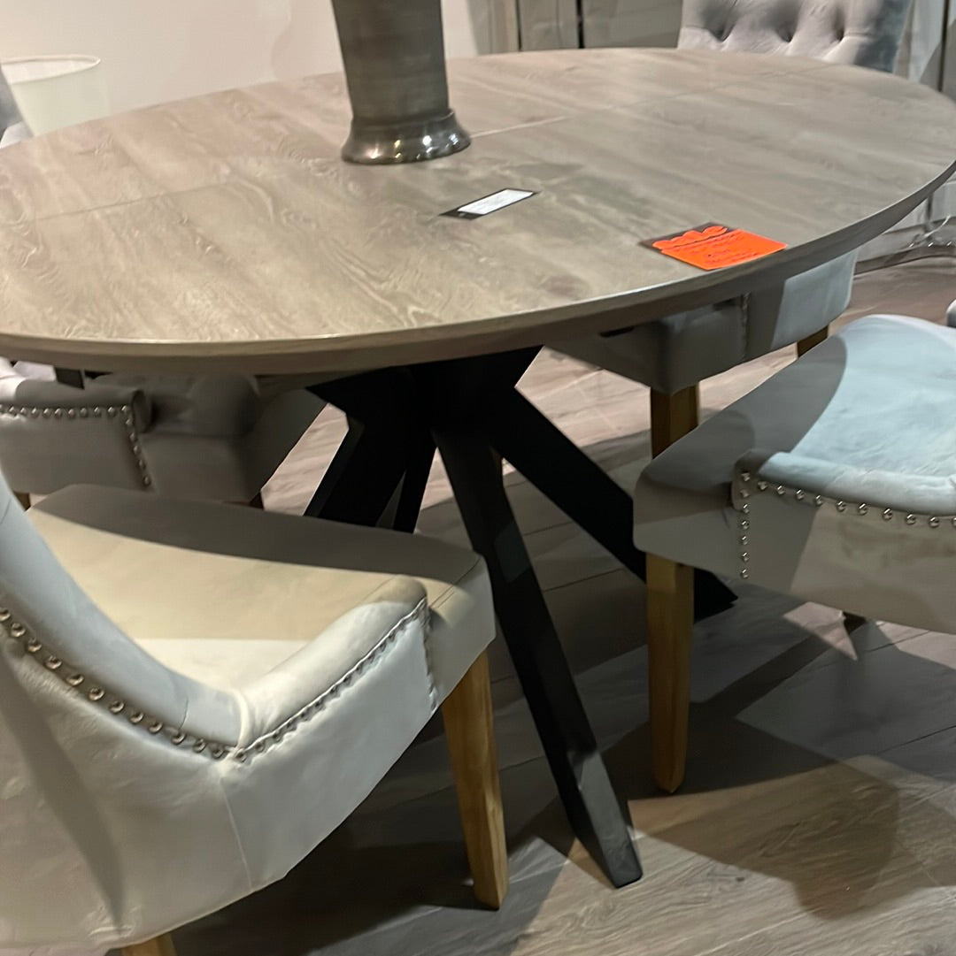 Manchester round extending table with smart top from €999-Renaissance Design Studio