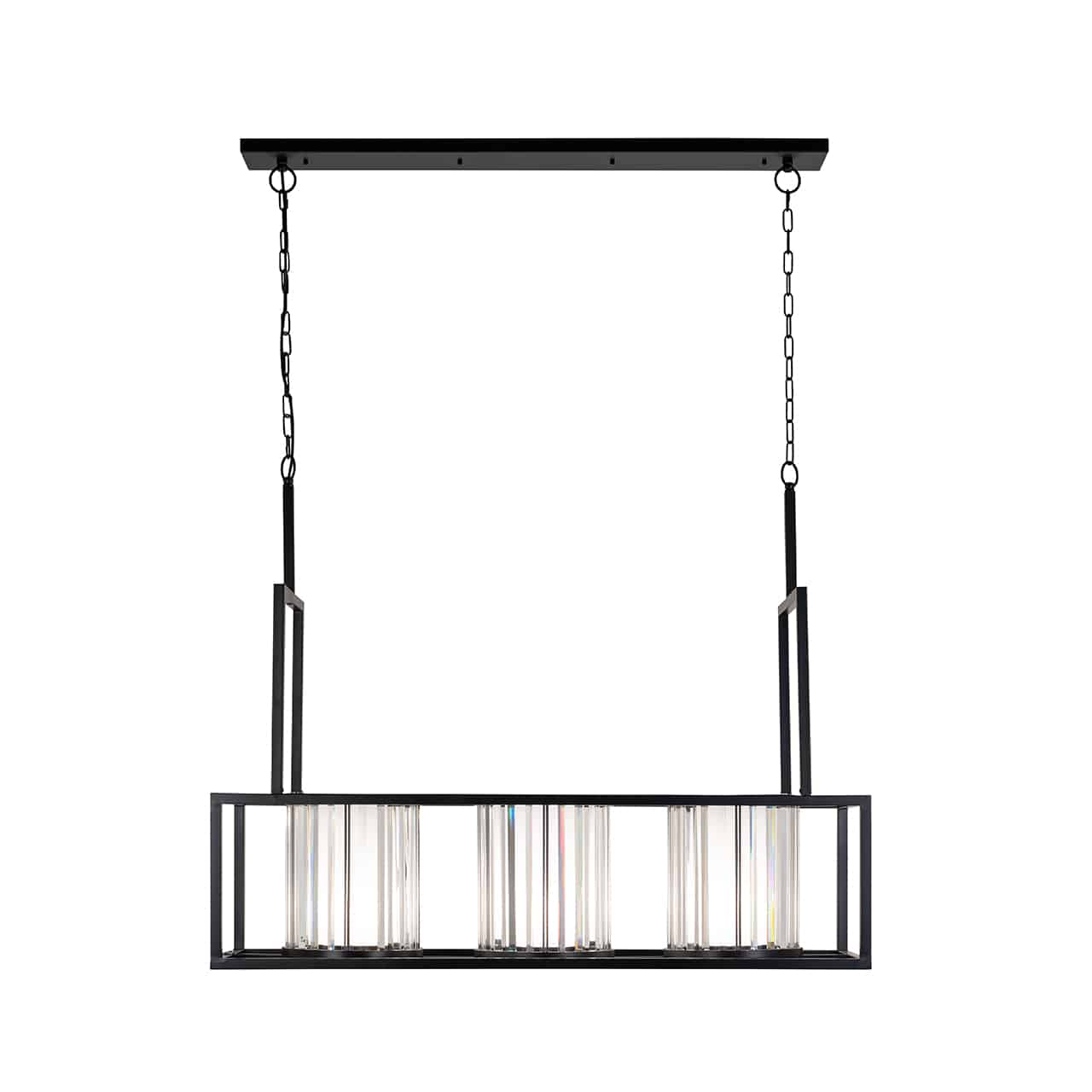 Manhattan Black Hanging Candle Pendant Light-Ceiling Light Fixtures-Renaissance Design Studio