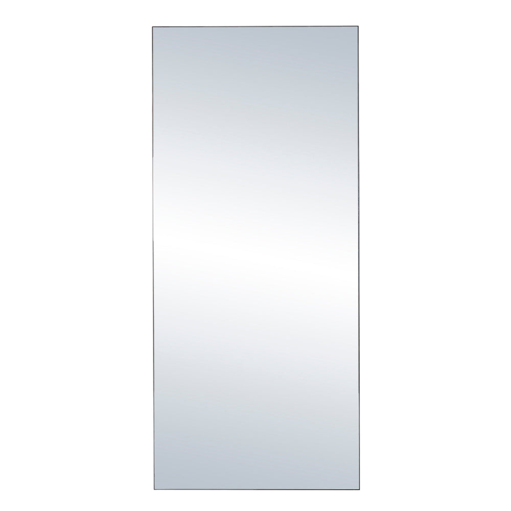 Manhattan P Large Full length Mirror   with slim black trim 198 x 80cm