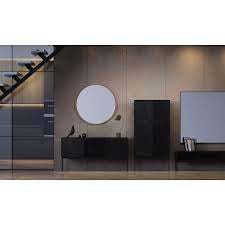 Manhattan Palace Round Minimalist Round Mirror With Slim Frame In Gold-Renaissance Design Studio