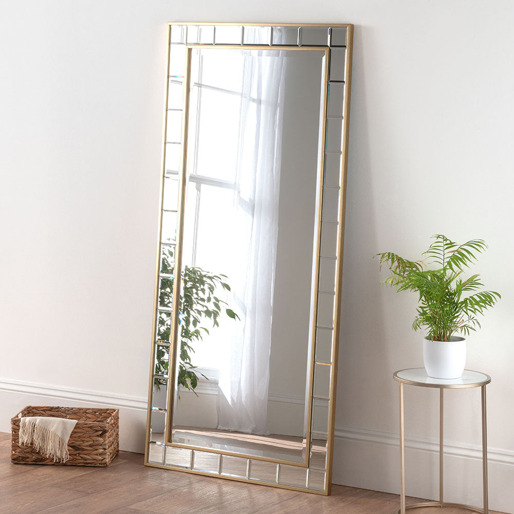 Manolete Amy large brass colour hand crafted mirror and can also be made in bespoke size-Renaissance Design Studio