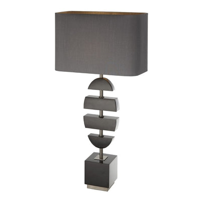 Marble and Gunmetal Table Lamp