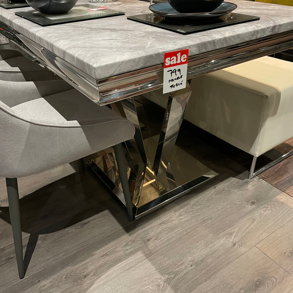 Marble dining table 160 cm clearance offer