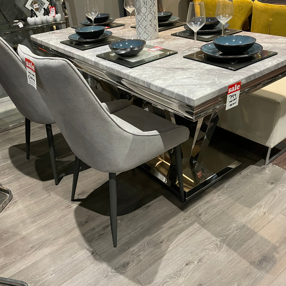 Marble dining table 160 cm clearance offer