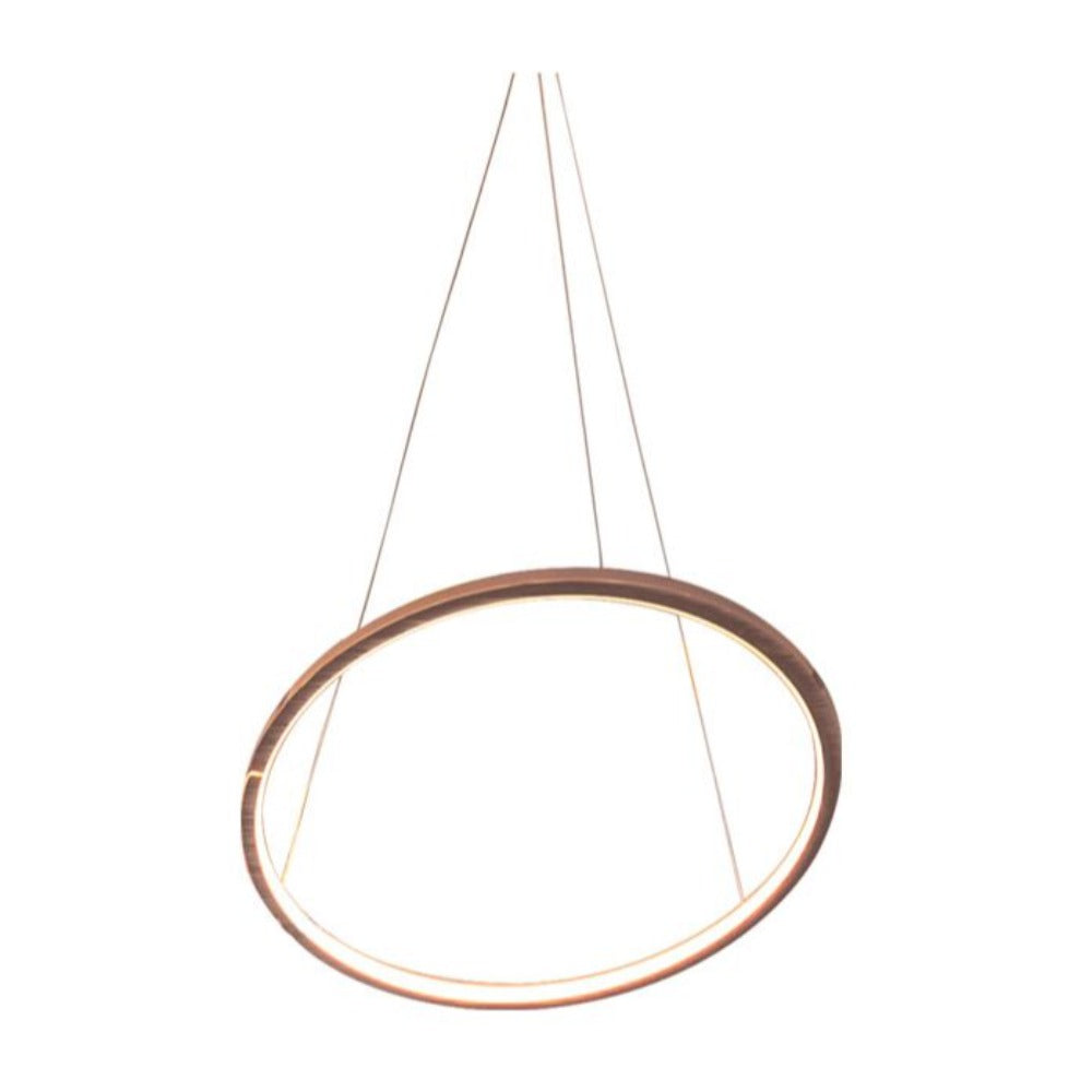Maretti Single Ring Pendant Brass-Renaissance Design Studio