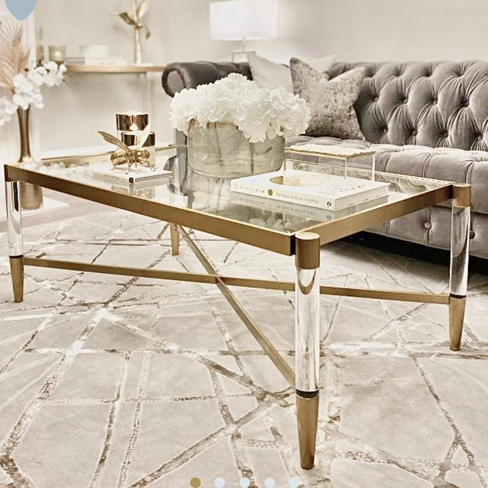 Marietta Gold Console Table