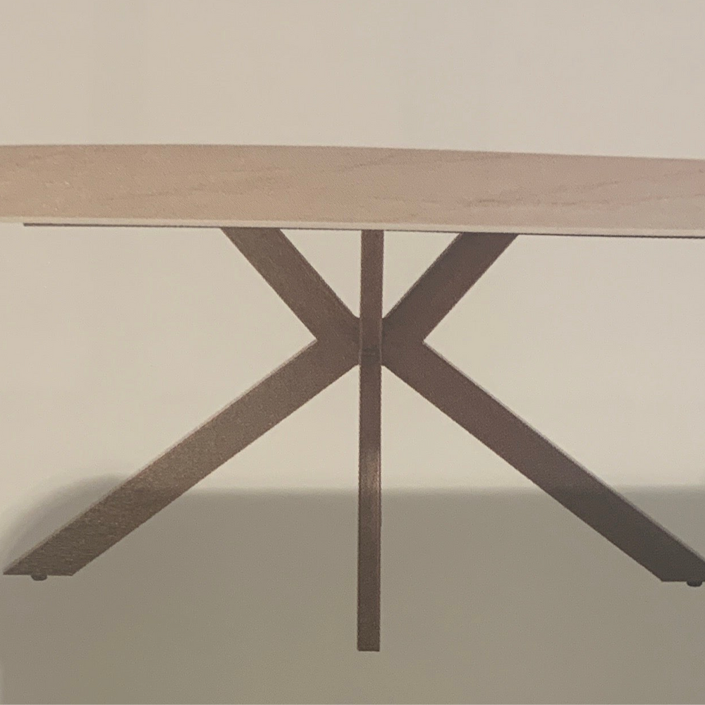 Marin dining table w marble effect top 180 cm and spider leg
