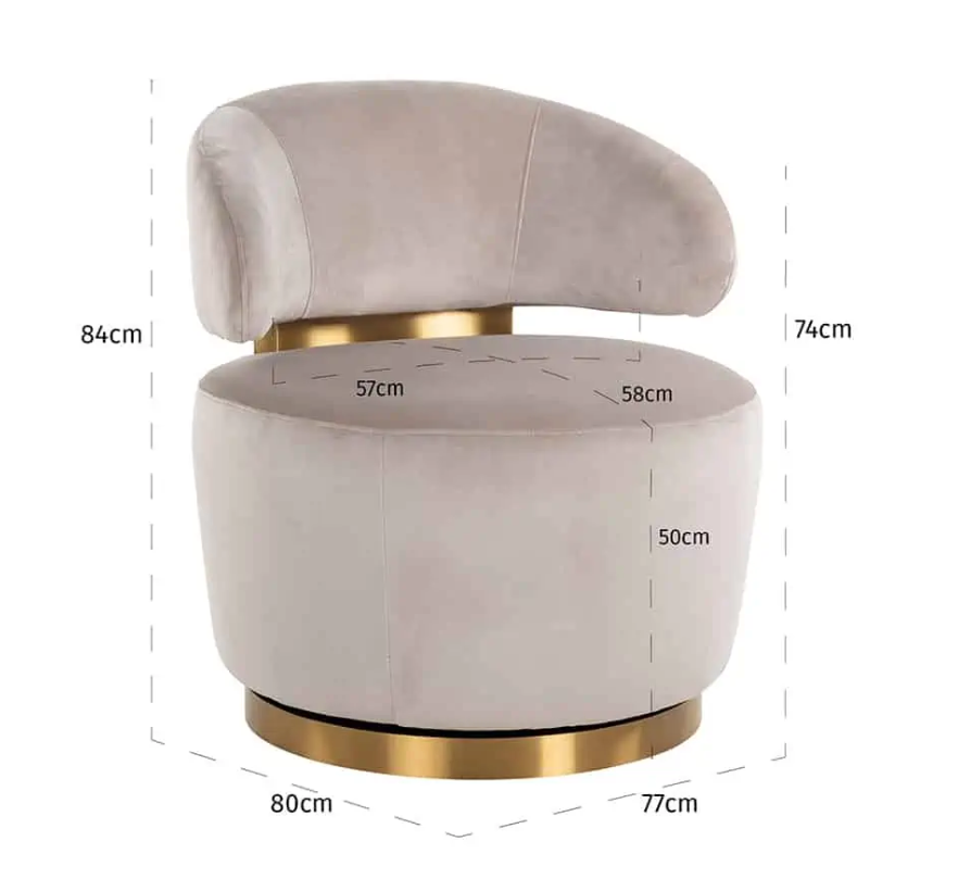 Maximus Swivel chair-Renaissance Design Studio