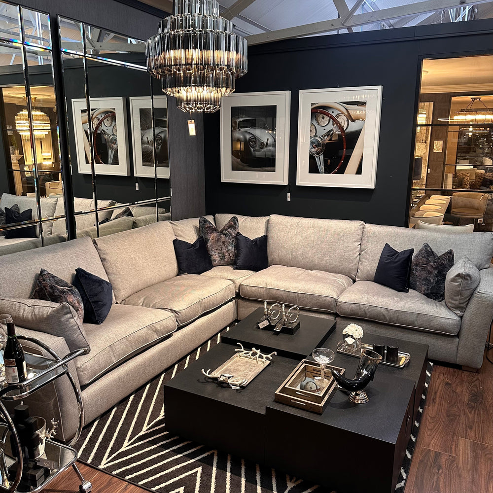 Maxwell luxury  x large corner  sofa by Westbridge in Marl   reduced