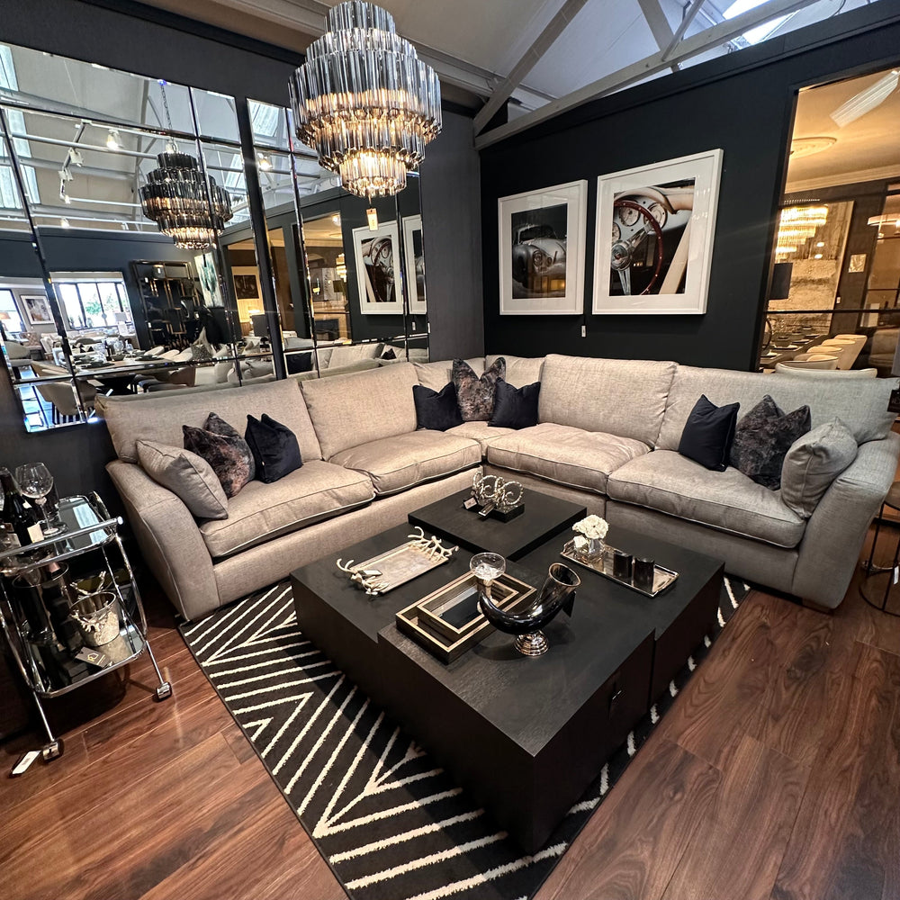 Maxwell luxury  x large corner  sofa by Westbridge in Marl   reduced