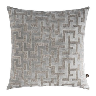Maze Cushion Silver designer cushions  feather filled